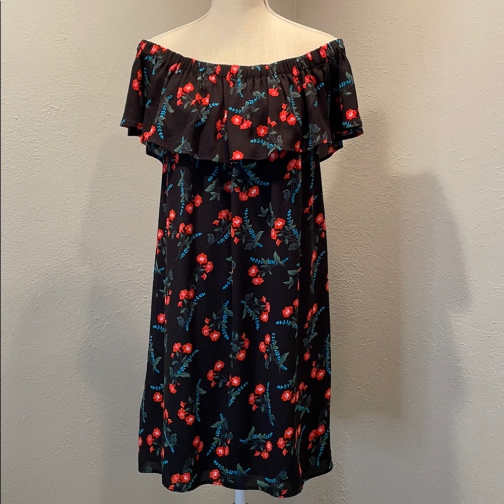 Vince Camino floral off the should dress